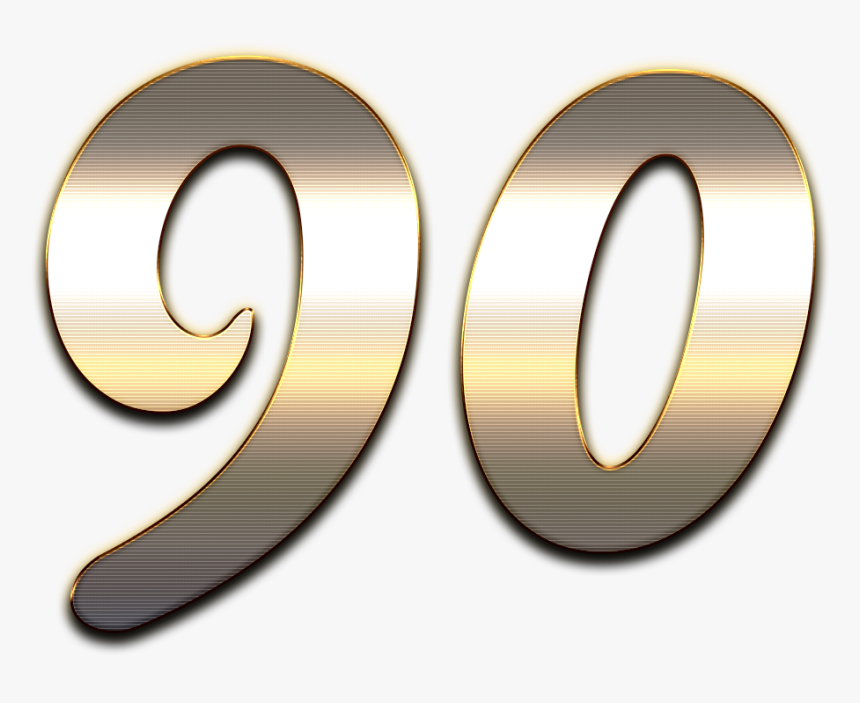 90 Number Wooden Png - Number 90 Png, Transparent Png, Free Download