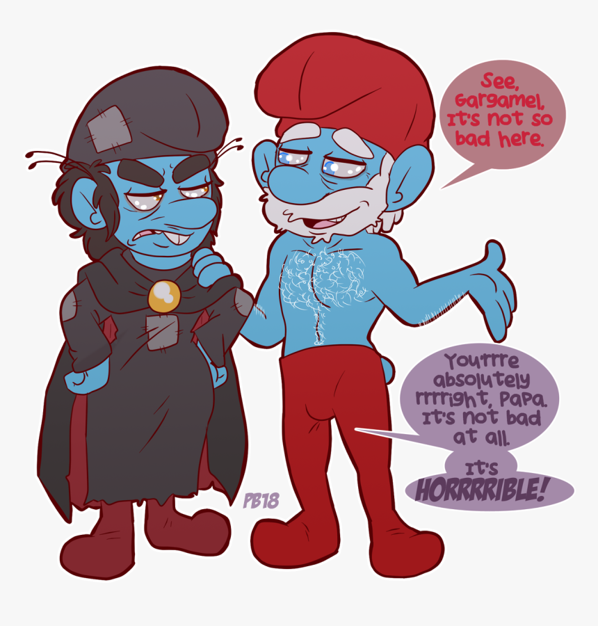 Papa Smurf X Smurfette, HD Png Download, Free Download