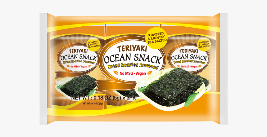 Os Teriyaki 5gx3 - Roasted Dry Seaweed Packs, HD Png Download, Free Download