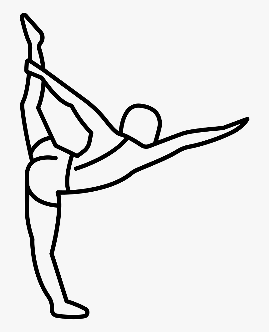 Man Standing On His Right Leg Stretching Left Leg And - Icon Pilates Mem Png, Transparent Png, Free Download
