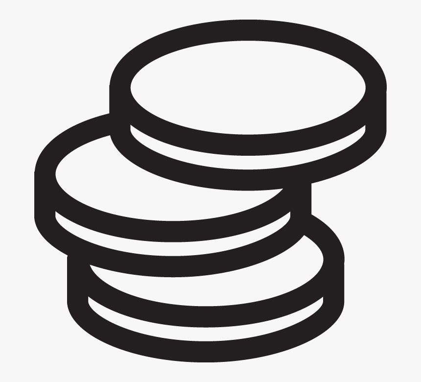 Coin Icon White Png, Transparent Png, Free Download