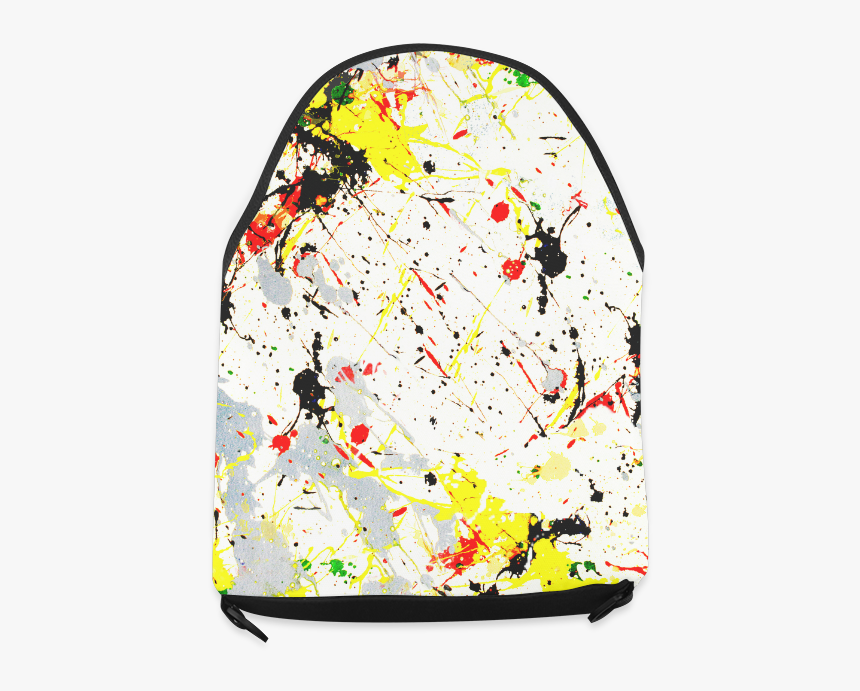 Yellow & Black Paint Splatter Crossbody Bag - Apron With Paint Splatter, HD Png Download, Free Download