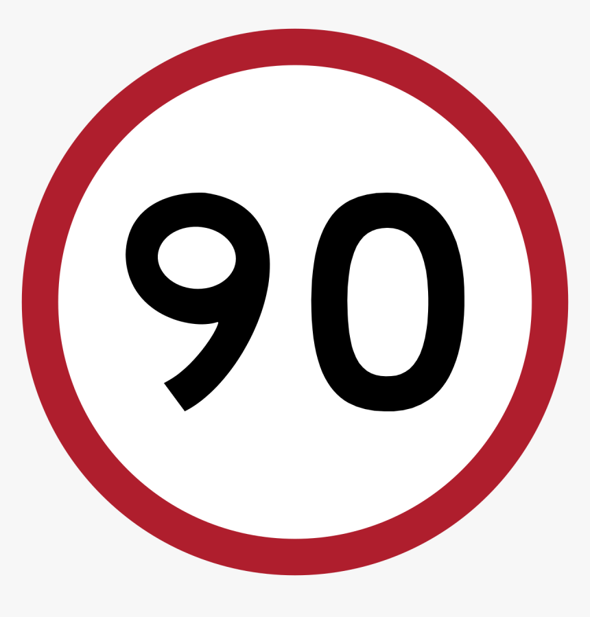 90 Speed Limit Sign, HD Png Download, Free Download
