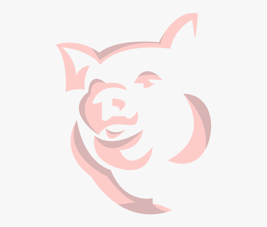 Pig Talisman Laser Mud Pink Eye Hog Piggy Pig Illustrator - Illustration, HD Png Download, Free Download