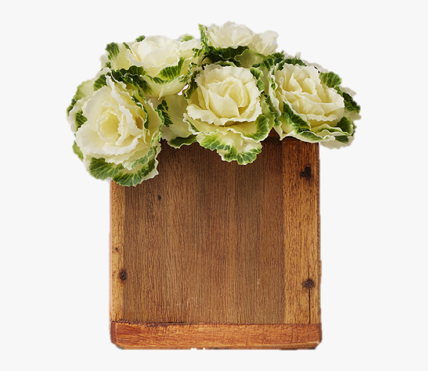 Wood Boxes Flowers Png, Transparent Png, Free Download