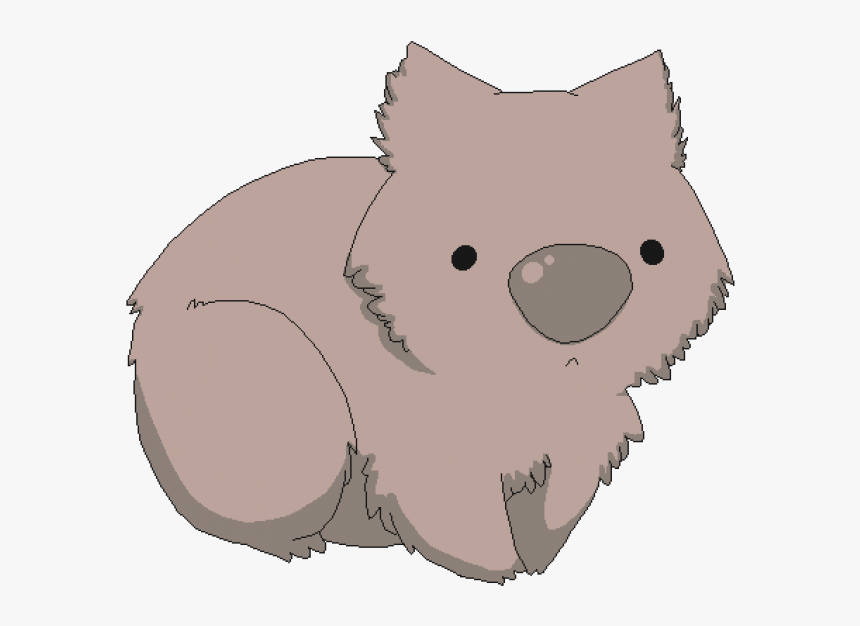 Wombat Cartoon Drawing - Wombat Clipart, HD Png Download - kindpng