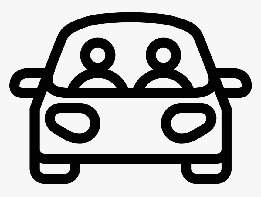 People In Car Icon Free Download Png And Vector - People In Car Icon, Transparent Png, Free Download