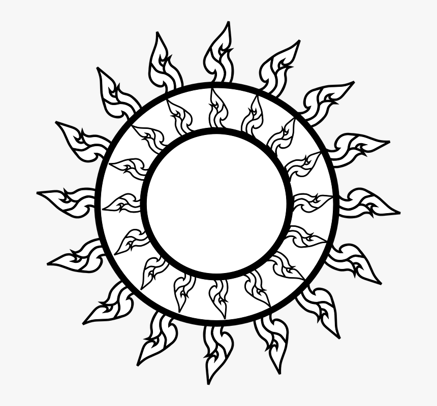 Sun, Star, Thai, Art, Thailand, Flower - Mandala Sun, HD Png Download, Free Download