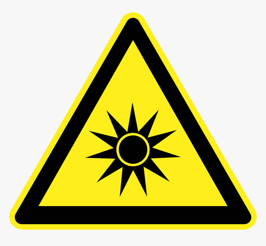 Optical Radiation Warning Sign, HD Png Download, Free Download
