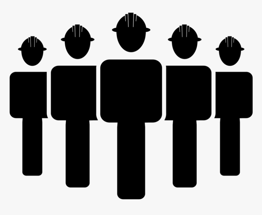 Construction Management - Transparent Construction Workers Silhouette, HD Png Download, Free Download