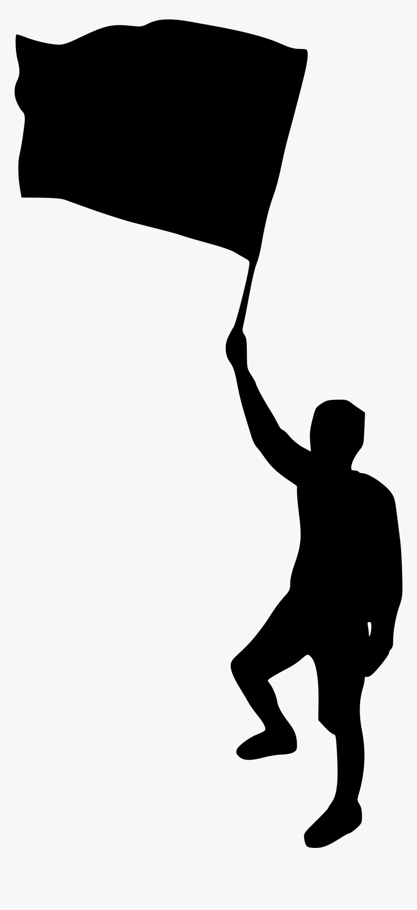 Man With Flag Png, Transparent Png, Free Download