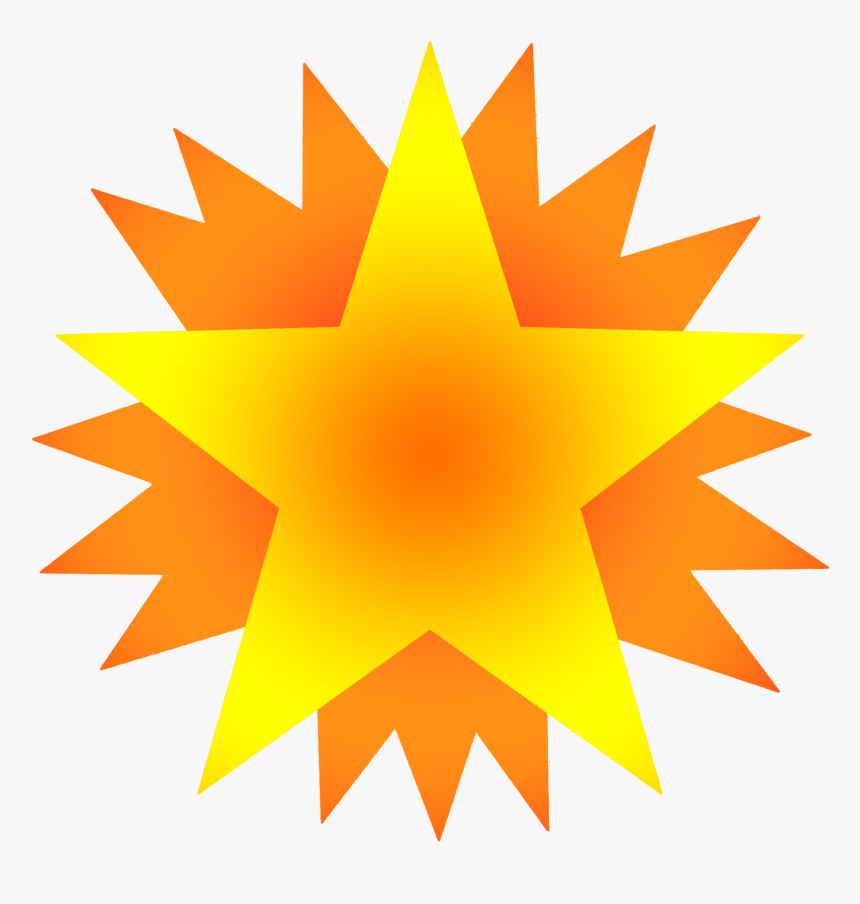 Smiling Sun Transparent Background - 32 Point Red Star, HD Png Download, Free Download