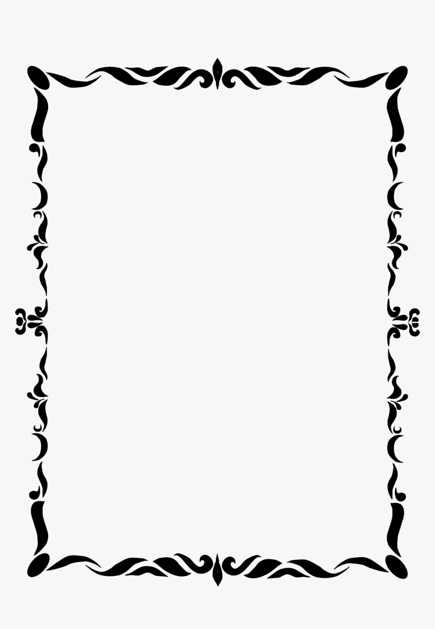 Border Clip Art Simple - Simple Border Design Png, Transparent Png, Free Download