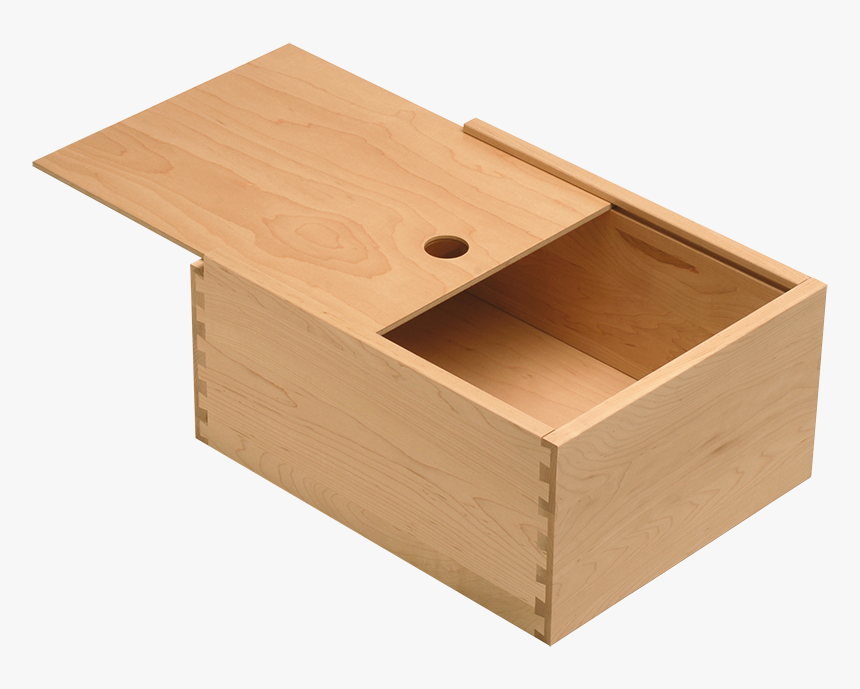 Bread Box Sliding Top Drawer Box - Box With Sliding Top, HD Png Download, Free Download