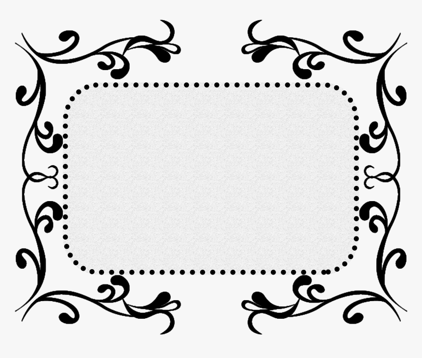 Black Pattern Texture Border Decorative Png And Psd - Border Psd Black And White, Transparent Png, Free Download