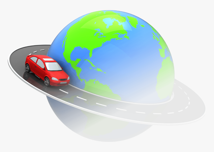 Car Traveling Around The World - Travel Around The World Car, HD Png Download, Free Download