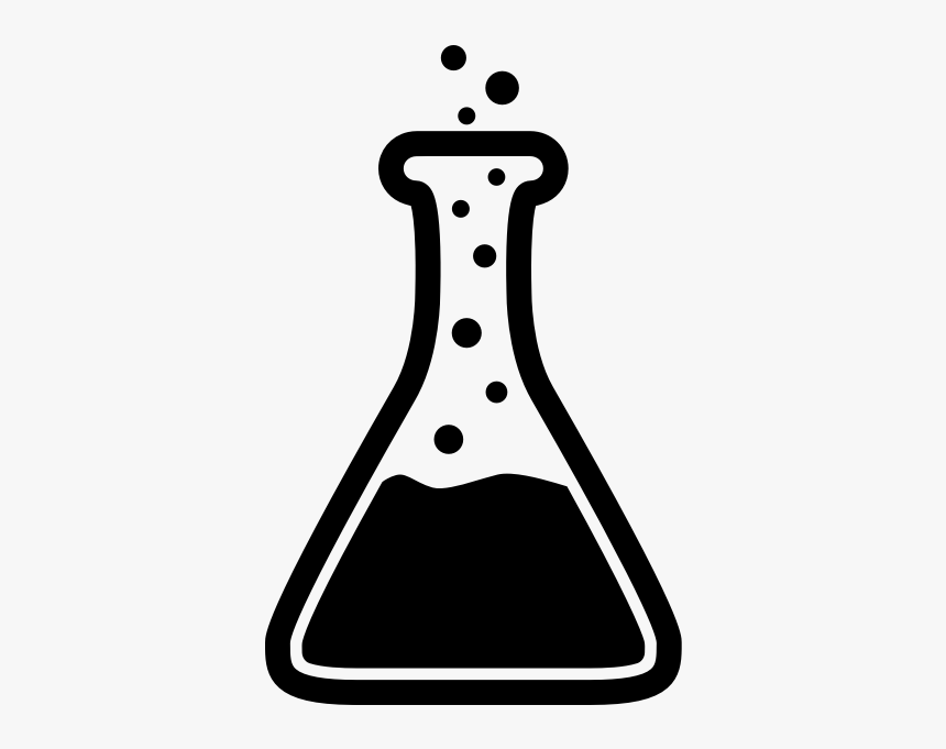 Artwork,line,black And White - Erlenmeyer Flask Clipart Black And White, HD Png Download, Free Download