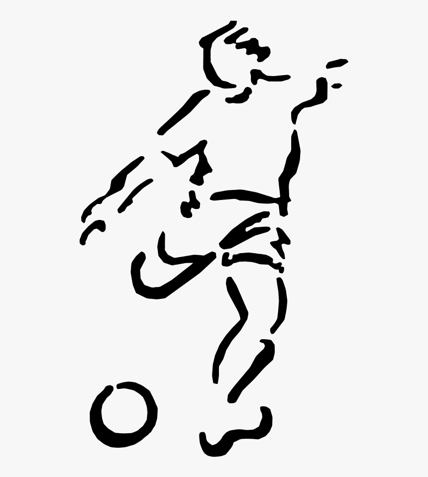 American Football Stencil Football Player Sports - Soccer Player Icon Png, Transparent Png, Free Download