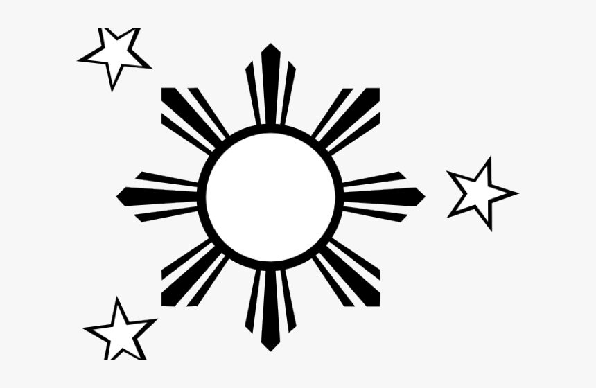 Drawn Stars Philippine Flag - Philippine Flag Sun Png, Transparent Png, Free Download