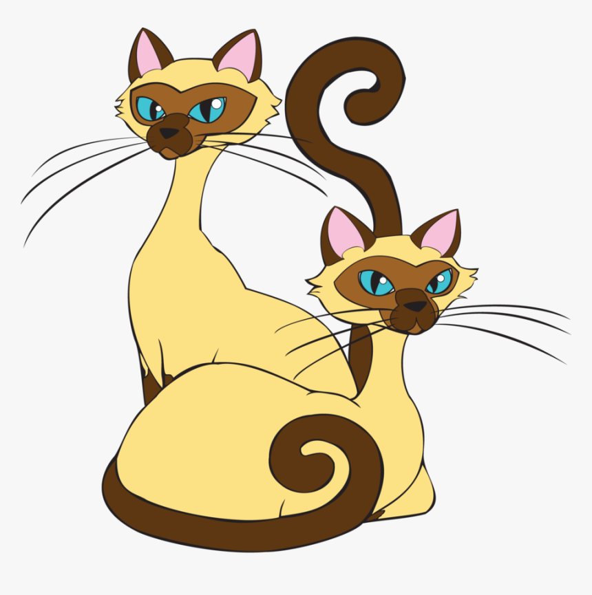 Si And Am By Tewateroniakwa - Siamese Cat Si And Am, HD Png Download, Free Download