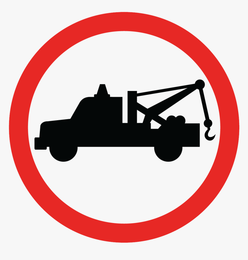 Prohibido Ladrones - Tow Truck Silhouette, HD Png Download, Free Download