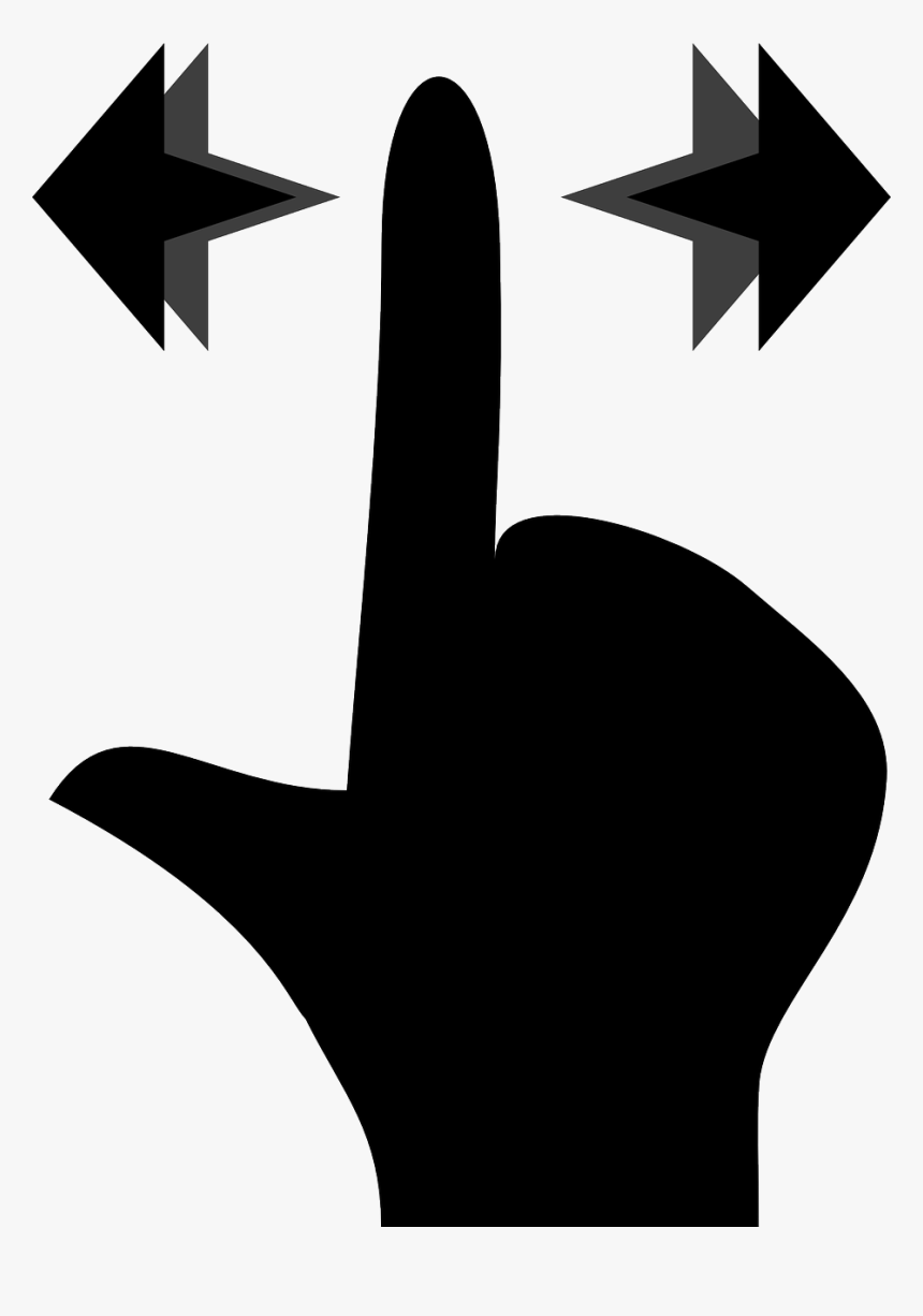 Hand, Finger, Action, Drag, Move, Swift, Tablet, Touch - Click And Drag Symbol, HD Png Download, Free Download