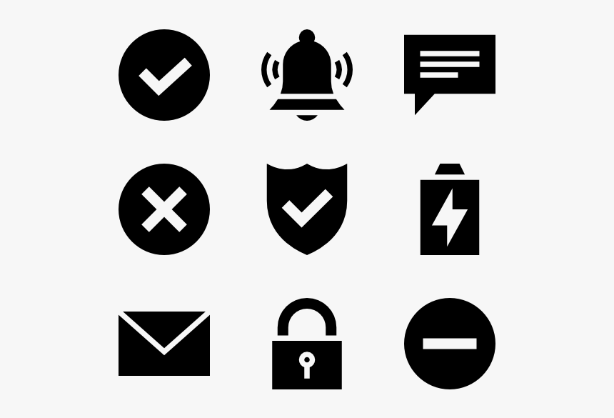 Notifications - Icons For Apps Png, Transparent Png, Free Download