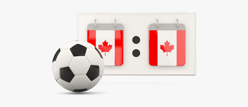 Football With Scoreboard - Canada Flag, HD Png Download, Free Download