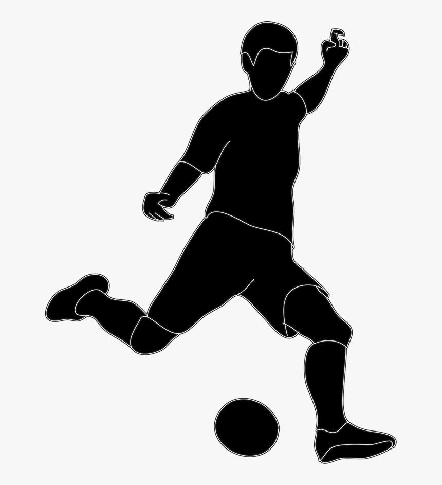 Kickball Kick Clip Art Image - Sports Silhouette, HD Png Download, Free Download