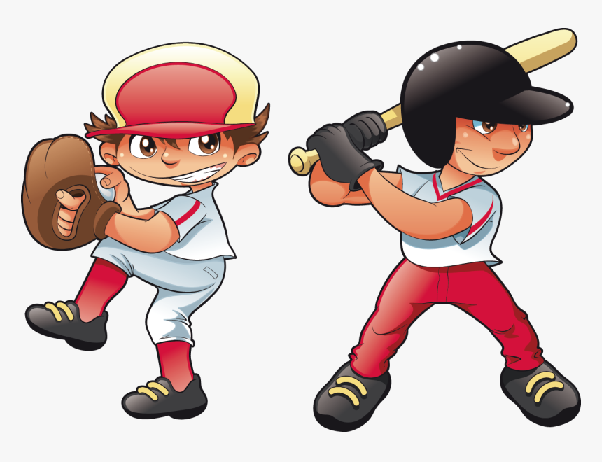 Baseball Field Batting Helmet - Baseball Cartoon Characters, HD Png Download, Free Download