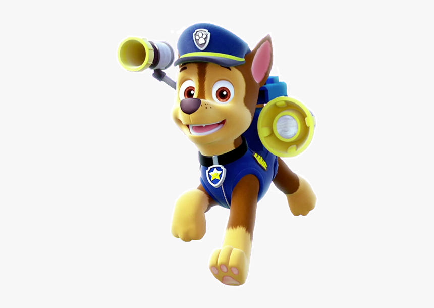 Paw Patrol Party Rubble Png Pictures - Chase Paw Patrol Running, Transparent Png, Free Download