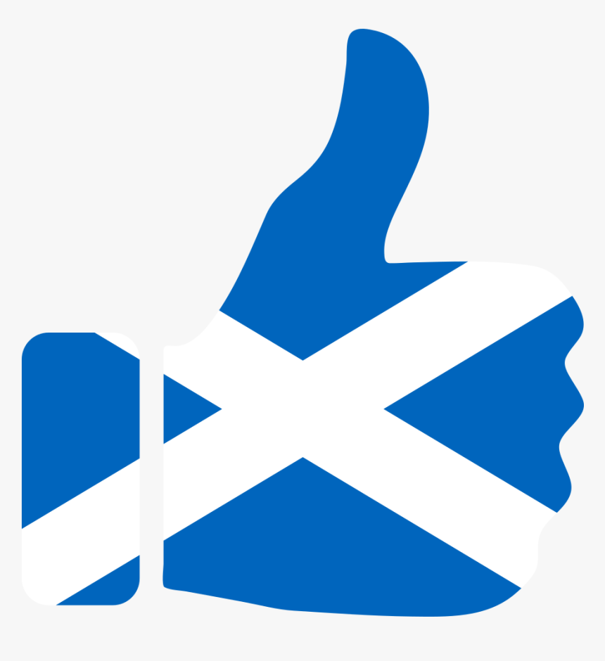 Thumbs Up Scotland - Scotland Flag Thumbs Up, HD Png Download, Free Download