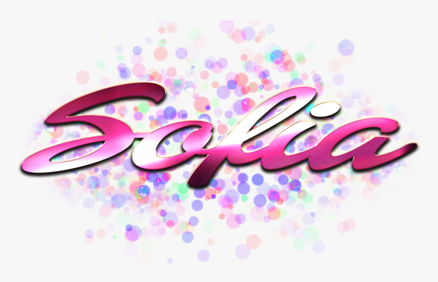 Sofia Name Logo Bokeh Png - Graphic Design, Transparent Png, Free Download