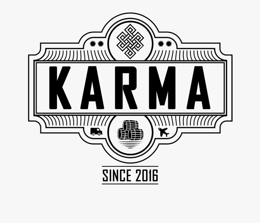 Karma Black & White Logo Psd, HD Png Download, Free Download