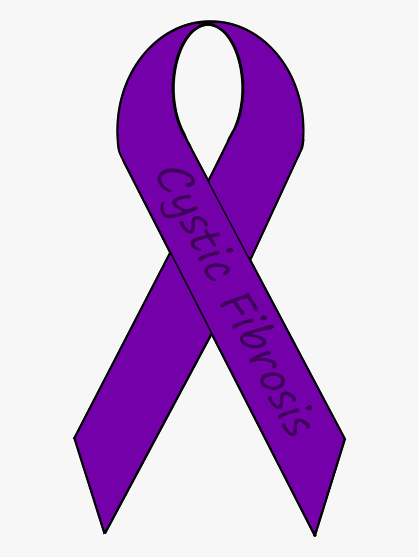 Awareness - Ribbon - Template - Awareness Ribbon Clipart - Purple Pancreatic Cancer Ribbon, HD Png Download, Free Download