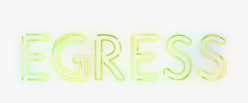 Neon Open Sign Png - Egress Game, Transparent Png, Free Download