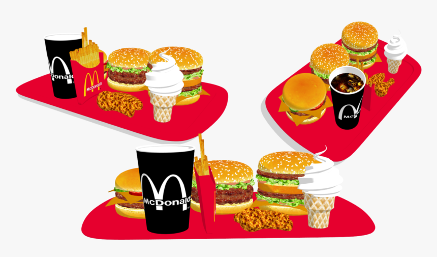 Junk Food Clipart Mcdonald"s Menu - Mcdonalds Food Clip Art, HD Png Download, Free Download