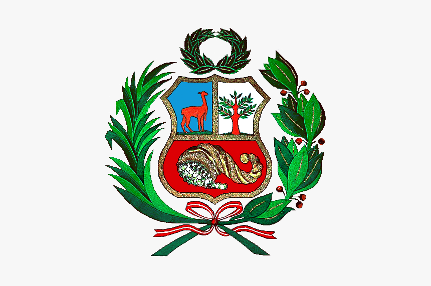 Coat Of Arms Of Peru Escudo Peruano - Bandeira Do Peru Simbolo, HD Png Download, Free Download