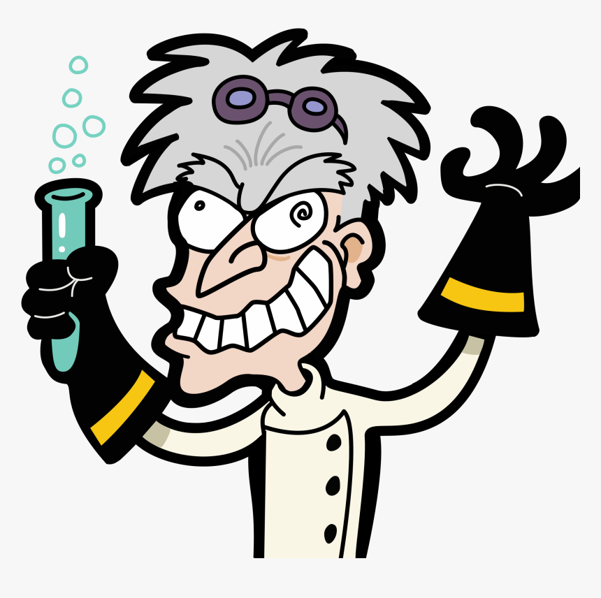 Picture Of Crazy Man - Mad Scientist No Background, HD Png Download, Free Download