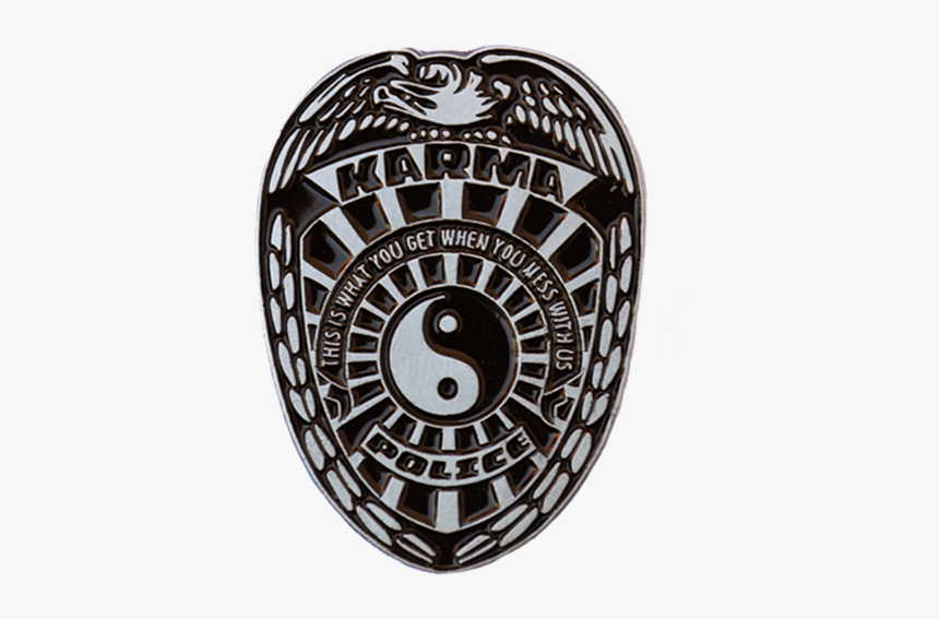 Image Of Karma Police Badge - Karma Badge, HD Png Download, Free Download