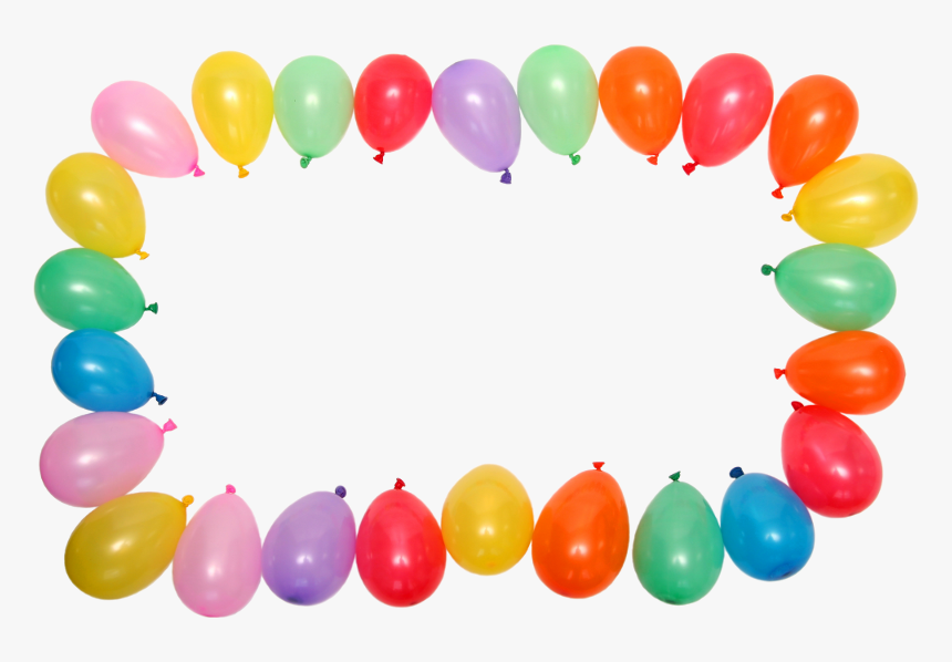 Birthday Balloon Border Clip Art - Balloons Decoration White Background, HD Png Download, Free Download