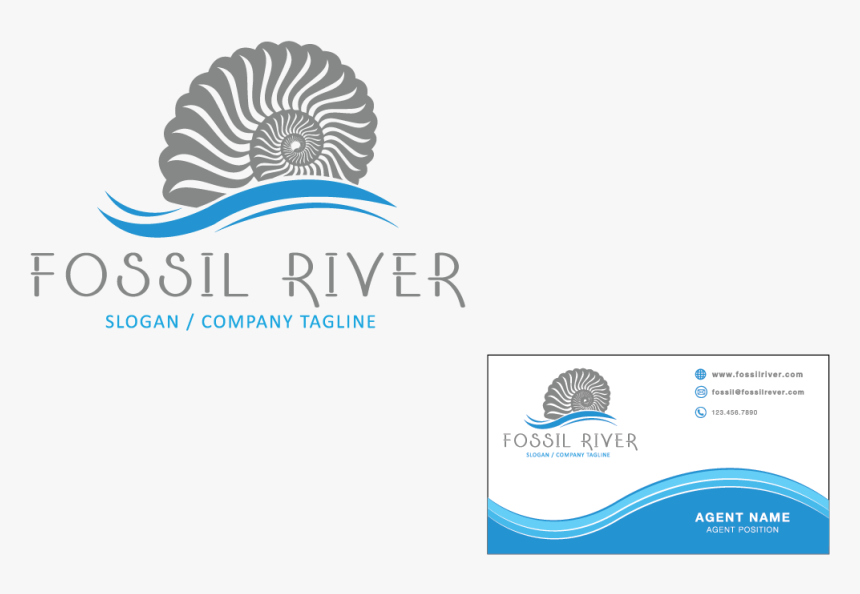 Logo Design By Zombras For Fossil River Exploration, - Graphic Design, HD Png Download, Free Download