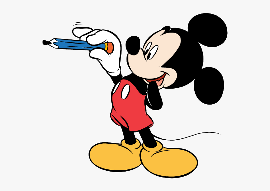 Mickey Mouse Clip Art Free Download - Mickey Writing Clipart, HD Png Download, Free Download
