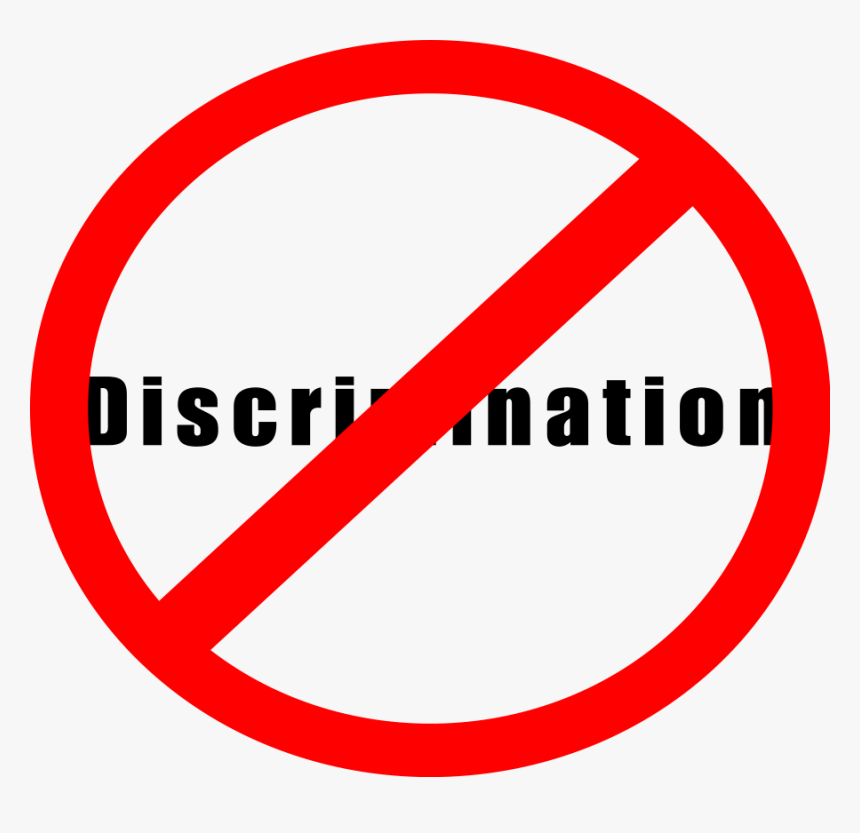 No Discrimination Sign Free Vector - Non A La Discrimination, HD Png Download, Free Download