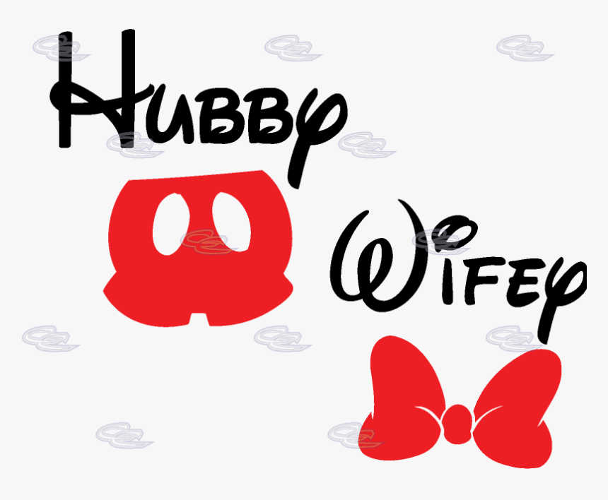 Pretzel Clipart Mickey Mouse - Disney Hubby And Wifey Shirts, HD Png Download, Free Download