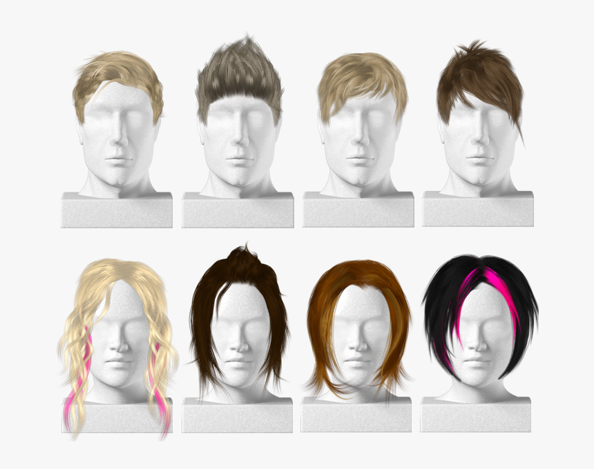 Virtual Hairstyles For A - Duplicate Hair For Man, HD Png Download, Free Download