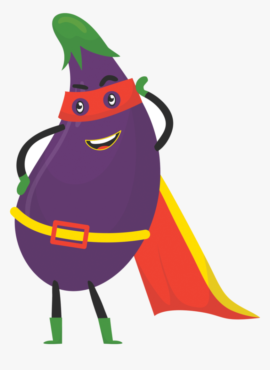 Eggplantman - Cartoon, HD Png Download, Free Download