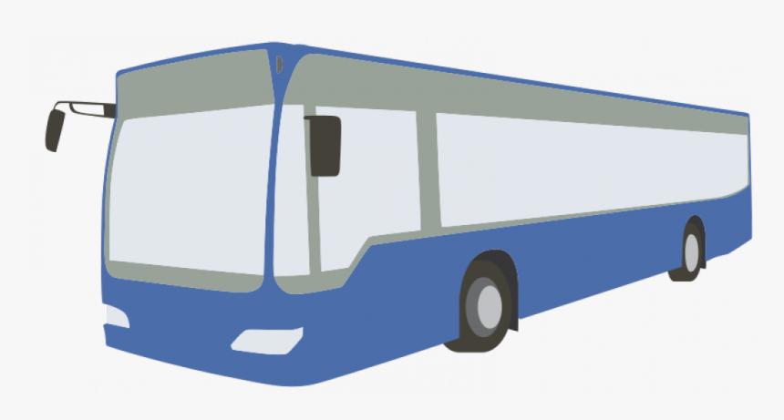 Bus Bleu - Bus Png, Transparent Png, Free Download