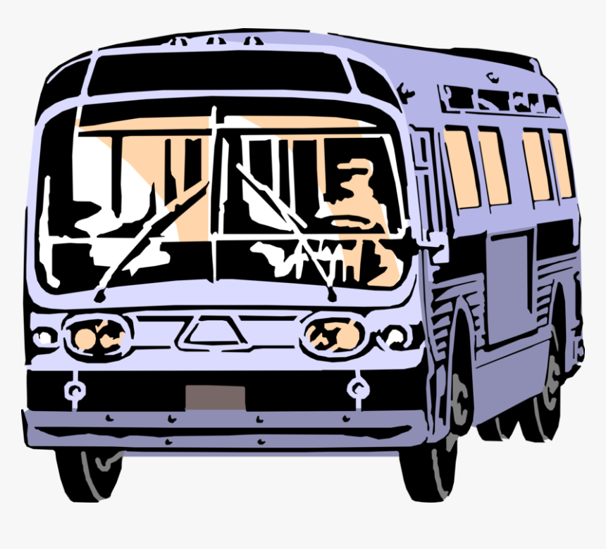 Vector Illustration Of Public Urban Transportation - Public Transit Bus, HD Png Download, Free Download