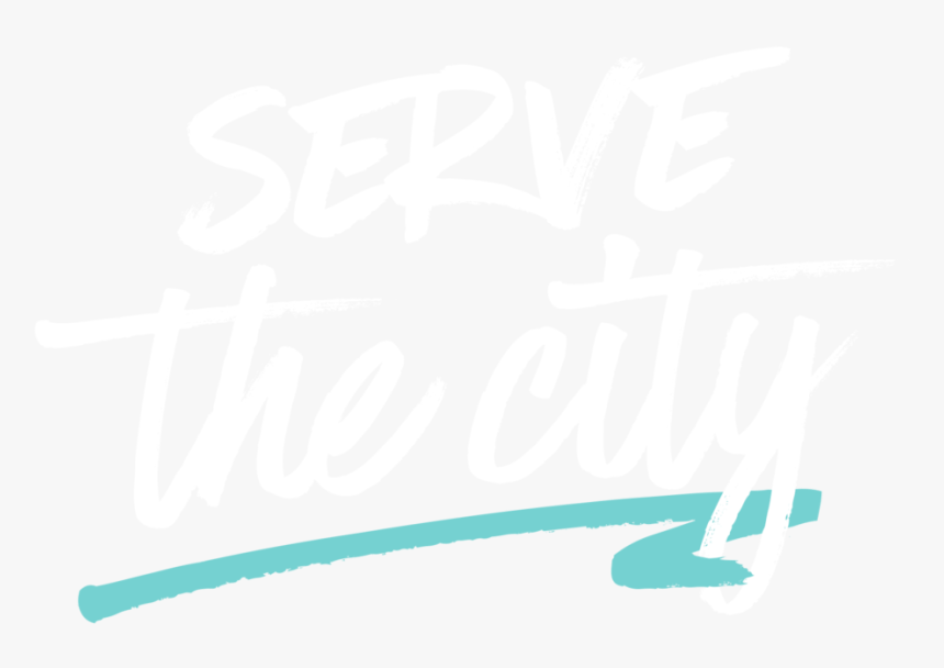 Serve The City Blue Line - Calligraphy, HD Png Download, Free Download